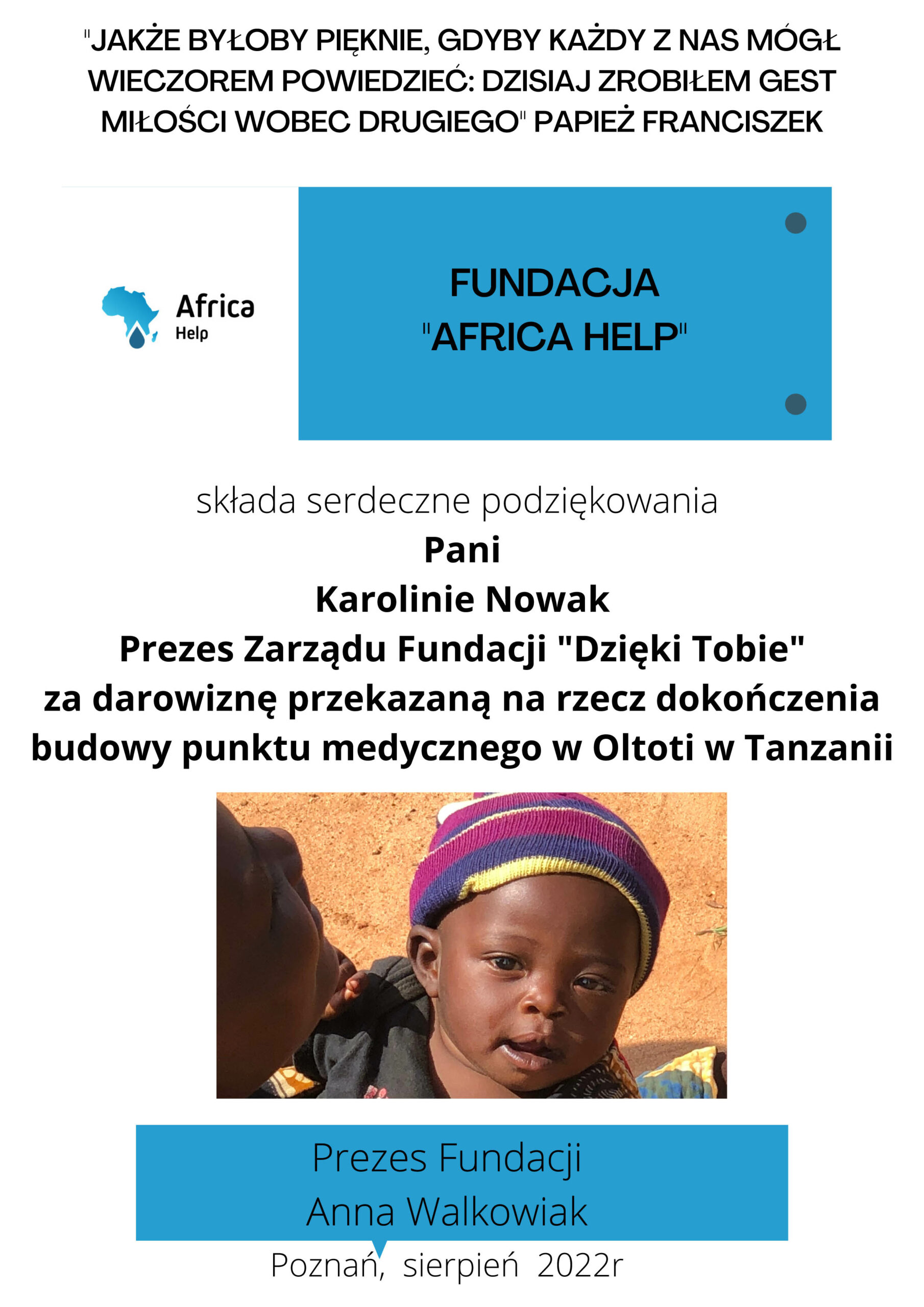 Dyplom Dziêki Tobie